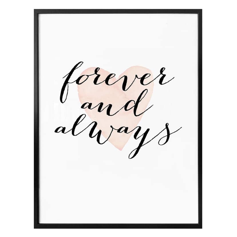 Poster Confetti & Cream - För evigt och alltid