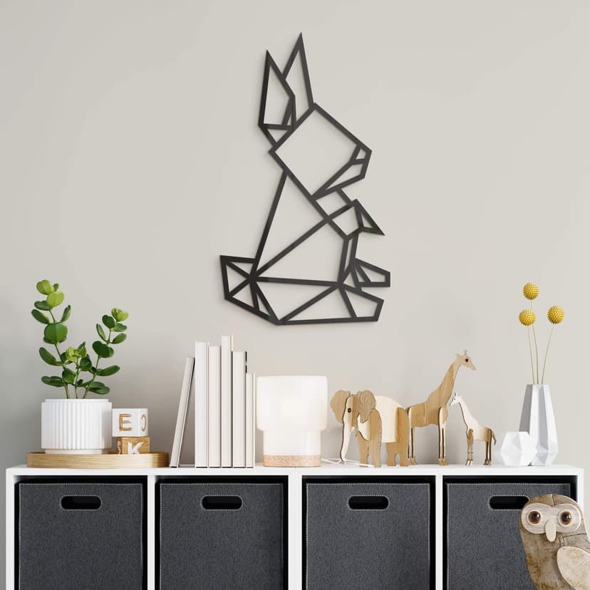 Akryl dekoration origami kanin