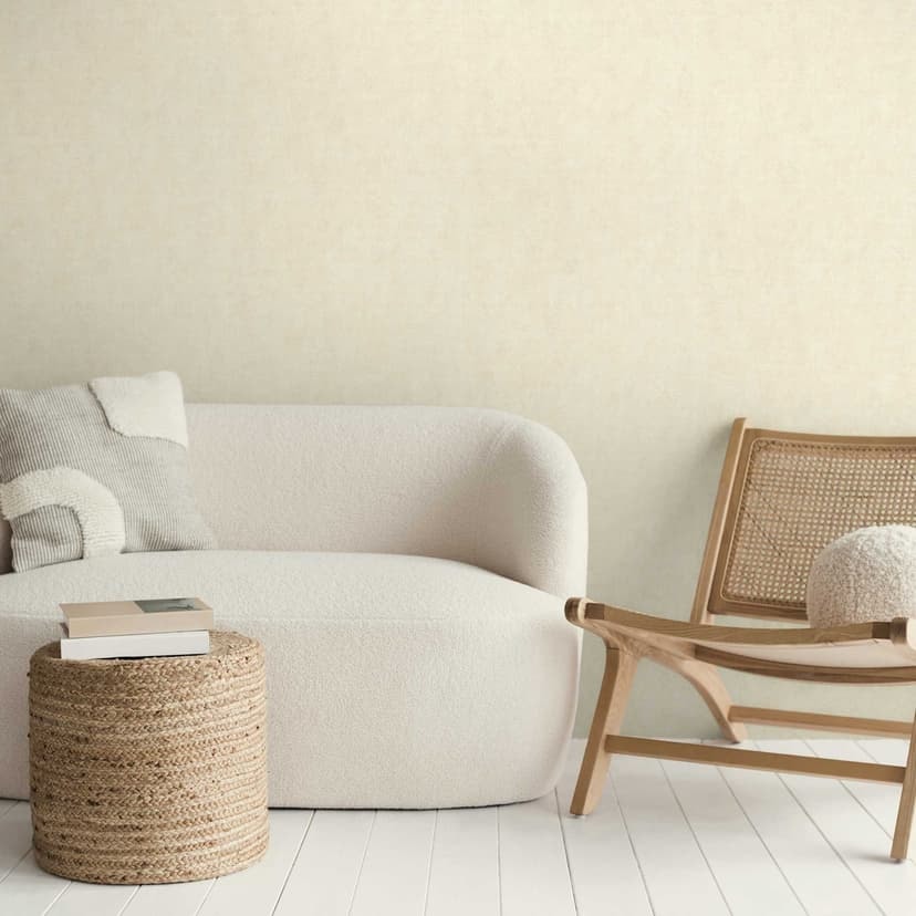 Tapet i betongutseende ljus beige - modern Icke-vävd tapet i gipsutseende