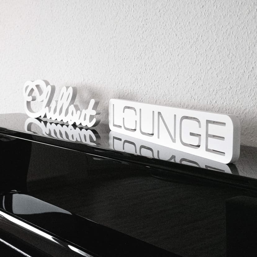 Chillout Lounge dekorativa bokstäver