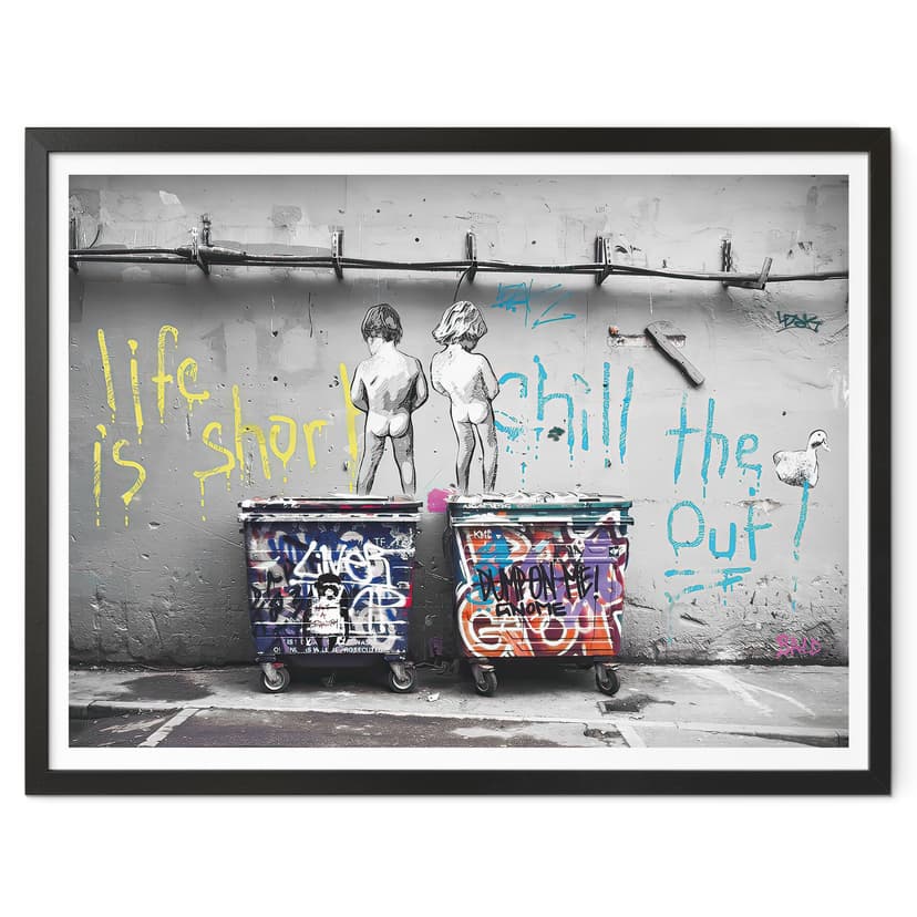 Poster Banksy - Livet är kort