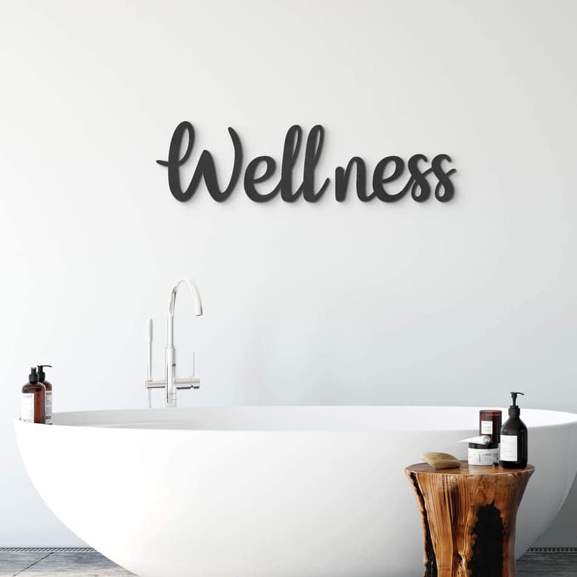 3D-bokstäver Wellness (3 delar) - MDF-bokstäver
