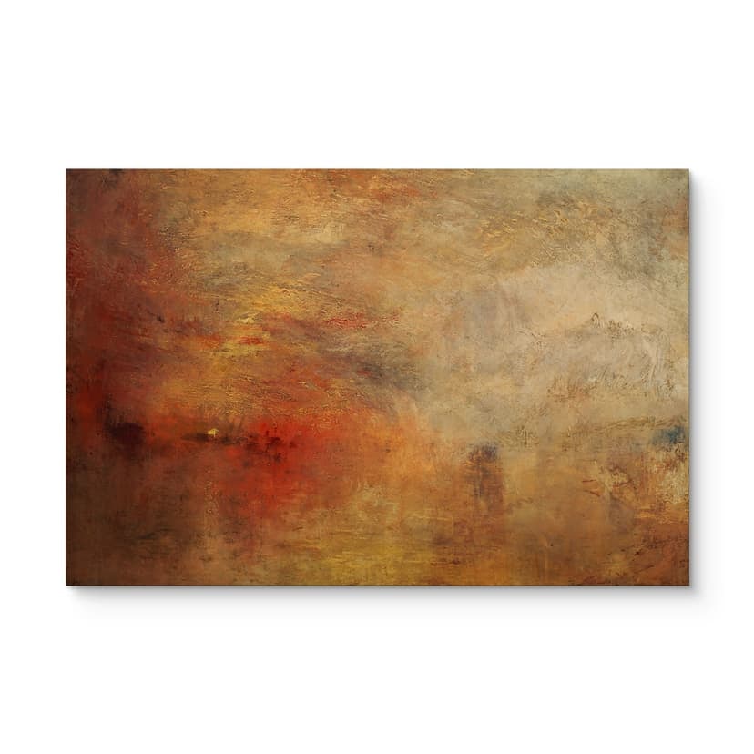 Turner Träposter - Solnedgång över en sjö