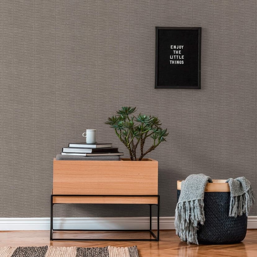 A.S. Création etnisk tapet #Hygge non-woven tapet metallic, grå, beige