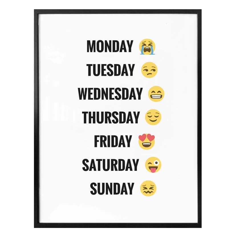 Poster - Emojione - Veckodag