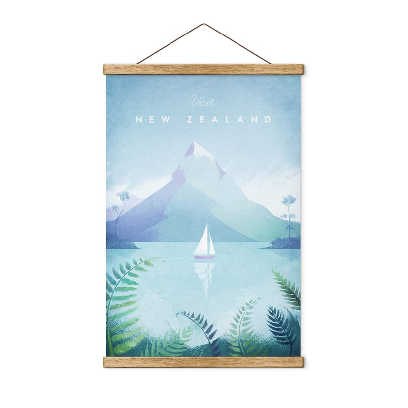 Textil poster Rivers - Nya Zeeland
