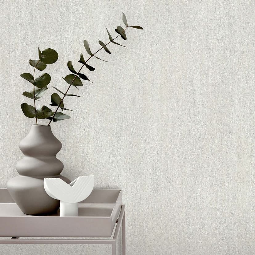 Icke-vävd tapet, sätt upp tapeten på väggen Cameo light taupe