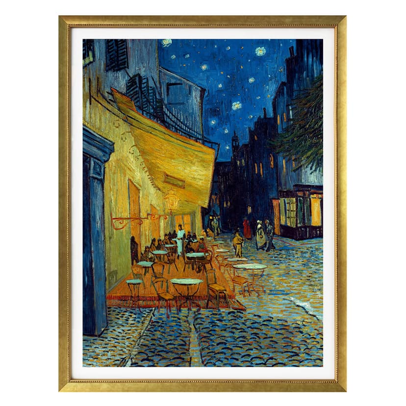 Poster van Gogh - Caféterrass på kvällen
