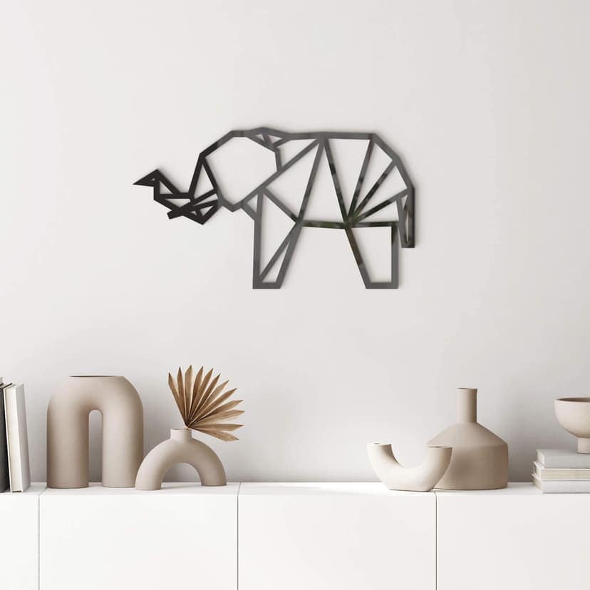 Akryl Origami Elefant Dekoration