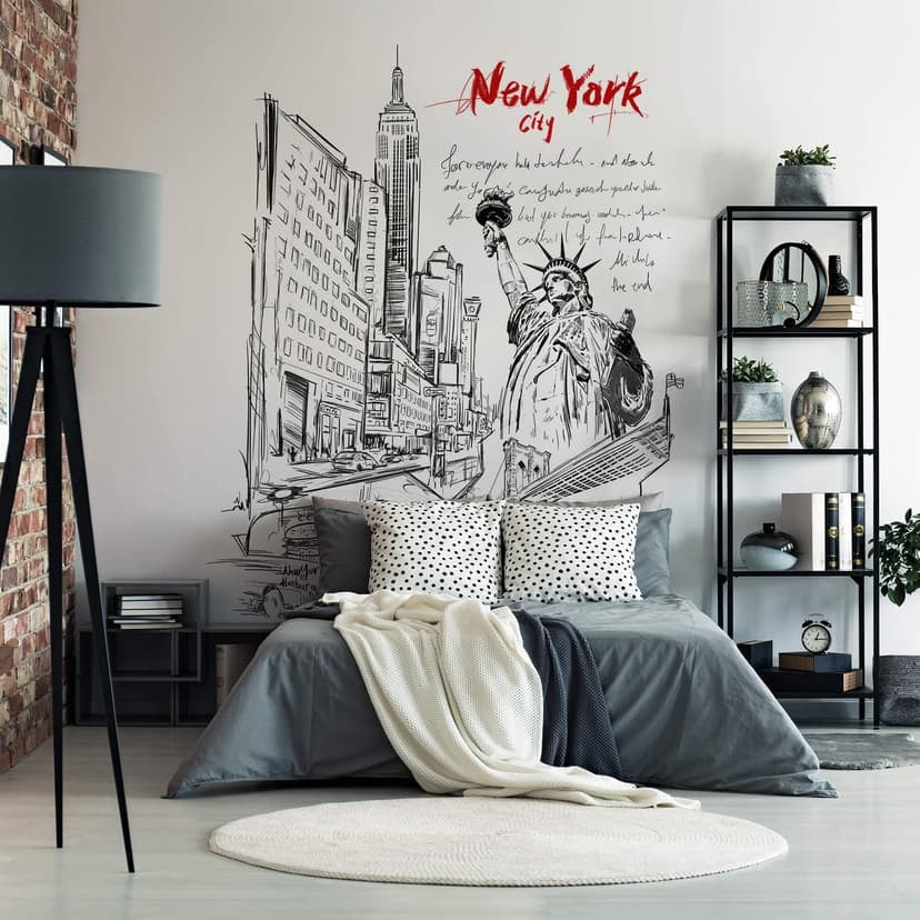 Fototapet New York - svartvitt - Love your City