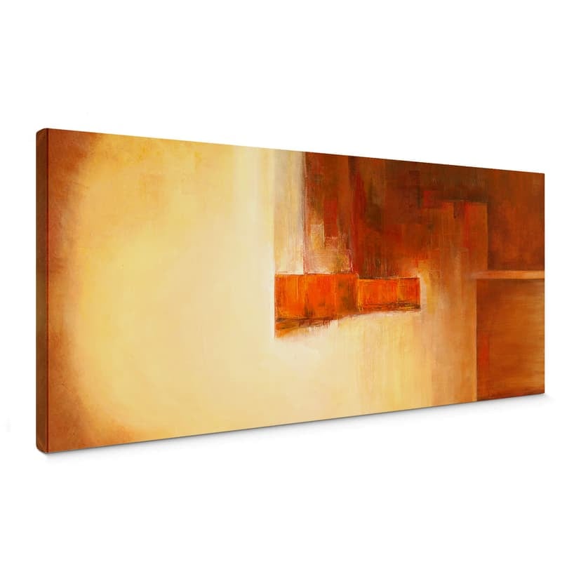 Canvastavla Schüßler - Orange-brun balans