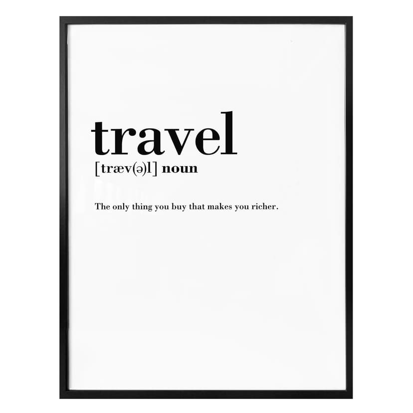 Poster Grammatik - Travel
