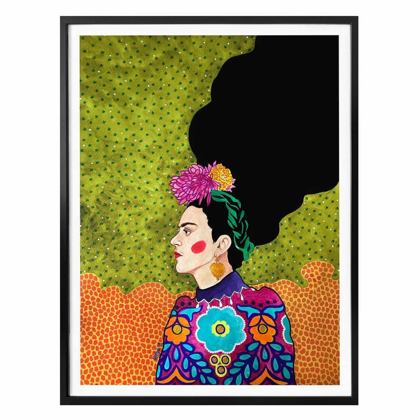 Poster Hülya - Porträtt av Frida