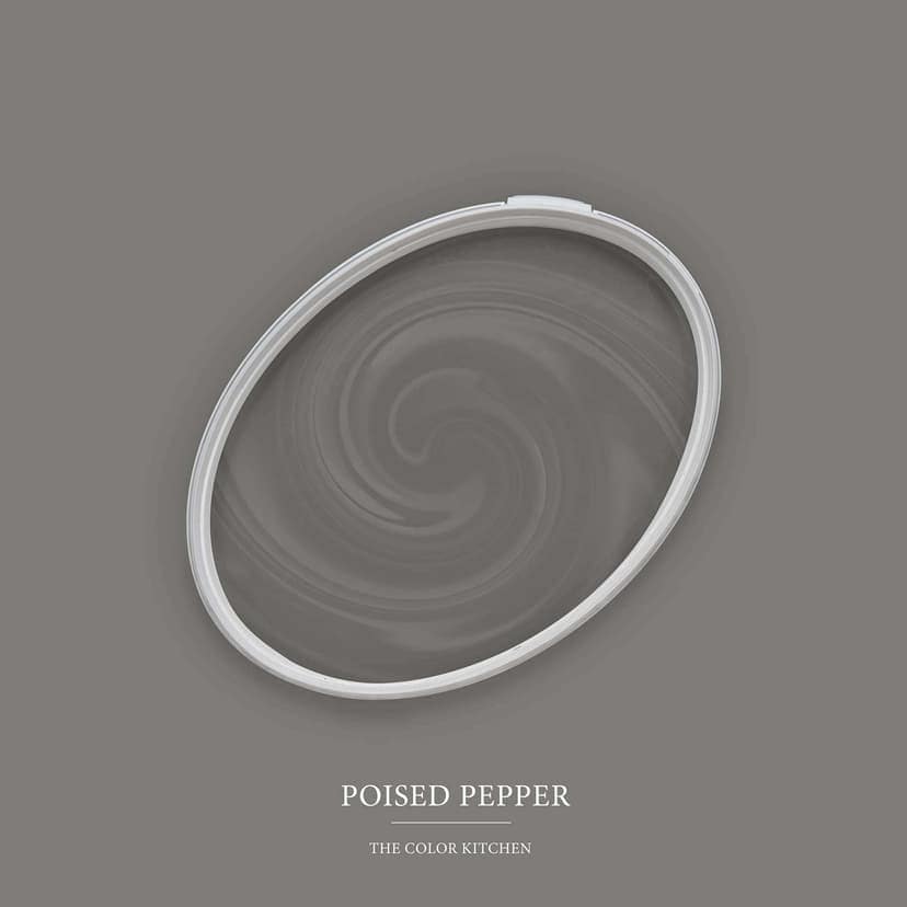 Grå Väggfärg satin matt I Poised Pepper | skapa en elegant, modern atmosfär | THE COLOR KITCHEN