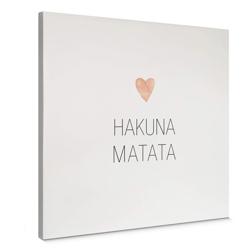 Canvastavla Confetti & Cream - Hakuna Matata