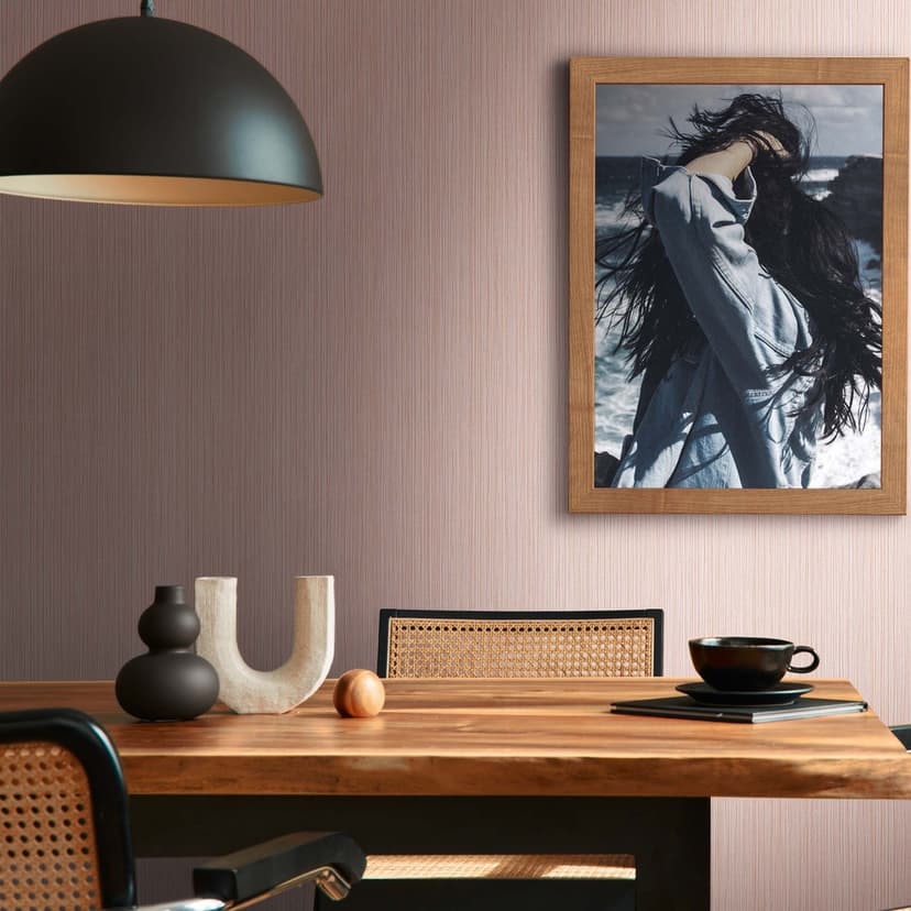Rosa vanlig enfärgad non-woven tapet flickor ljusrosa modern
