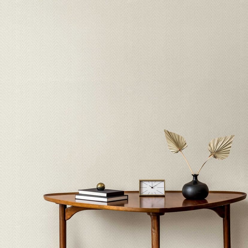 Icke-vävd tapet, grafisk tapet Cameo cream beige