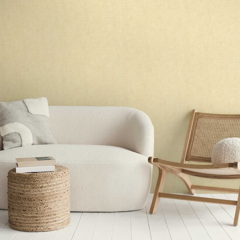 Tapet i betongutseende beige - modern Icke-vävd tapet i gipsutseende