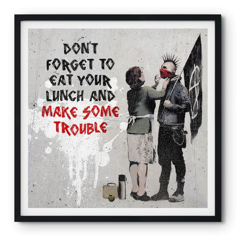 Poster Banksy - Skapa lite trubbel