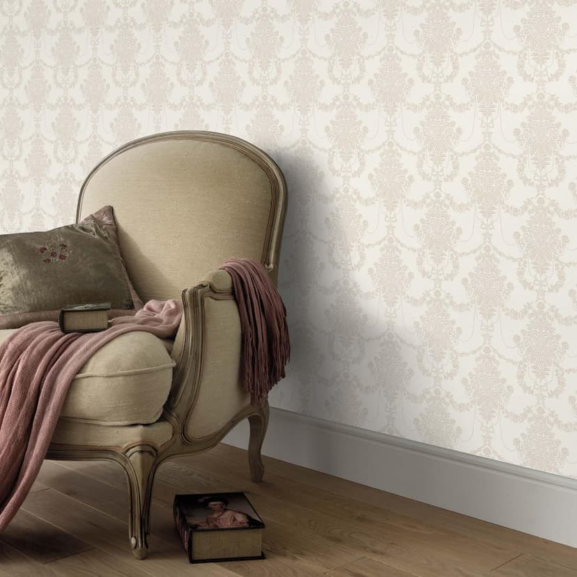 Dekorativ tapet, non-woven tapet Erismann Versailles cream