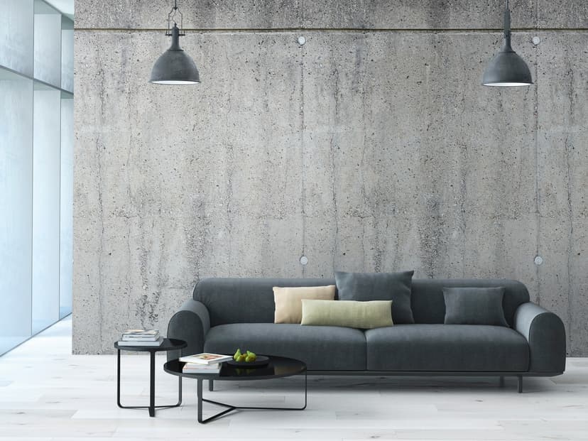 Fototapet i betong grågrön - non-woven tapet Industrial Livingwalls - matt och slät