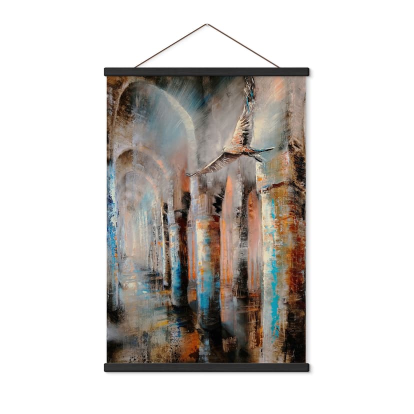 Textil poster Flyg genom arkadhallarna - Schmucker