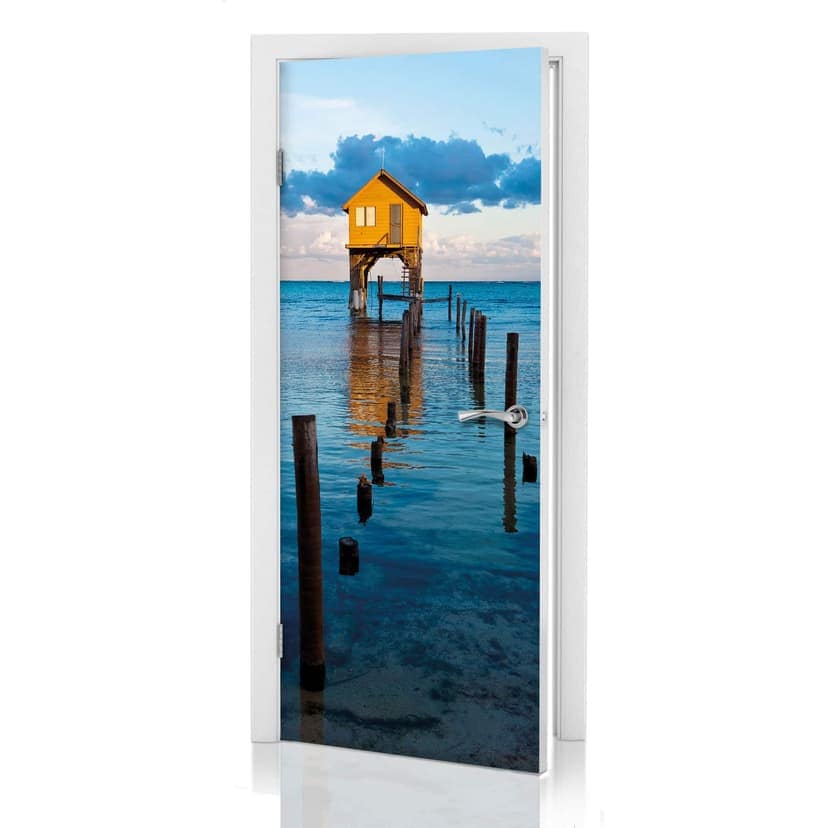 Dörr design hus vid havet 91x200 cm